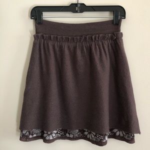 Anthropologie | Knitted & Knotted- Wool Skirt- S